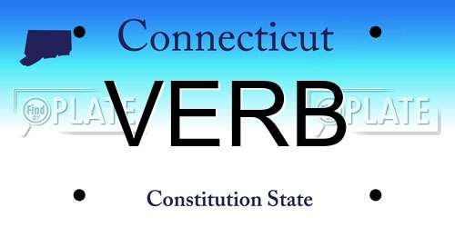 VERB Connecticut License Plate