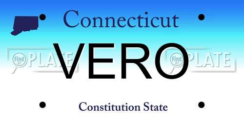 VERO Connecticut License Plate