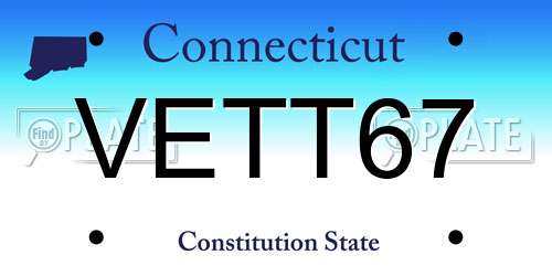 VETT67 Connecticut License Plate