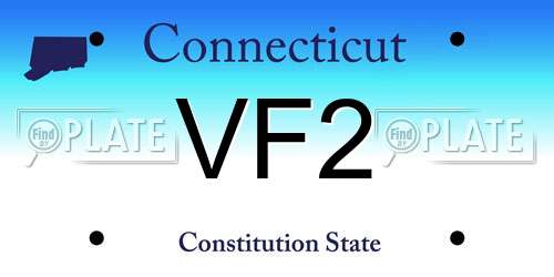VF2 Connecticut License Plate
