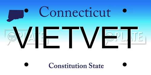 VIETVET Connecticut License Plate
