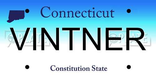 VINTNER Connecticut License Plate