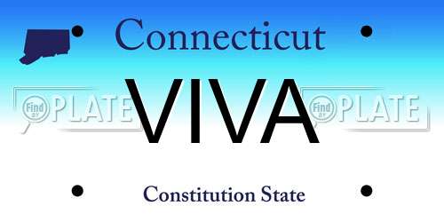 VIVA Connecticut License Plate