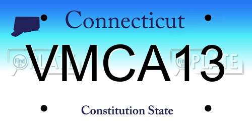 VMCA13 Connecticut License Plate