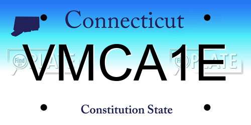VMCA1E Connecticut License Plate