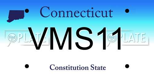 VMS11 Connecticut License Plate
