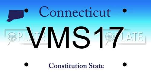 VMS17 Connecticut License Plate