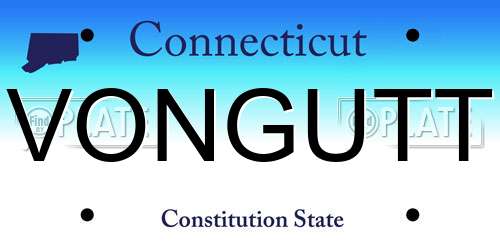 VONGUTT Connecticut License Plate