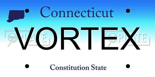 VORTEX Connecticut License Plate