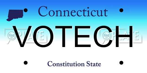 VOTECH Connecticut License Plate