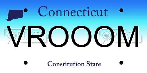 VROOOM Connecticut License Plate