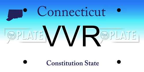 VVR Connecticut License Plate