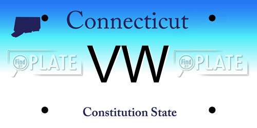 VW Connecticut License Plate