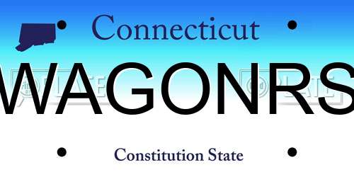 WAGONRS Connecticut License Plate