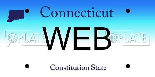 WEB Connecticut License Plate