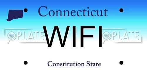 WIFI Connecticut License Plate