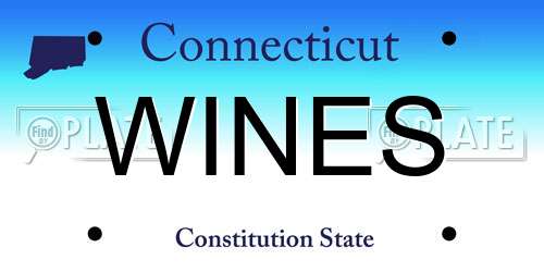 WINES Connecticut License Plate