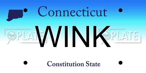 WINK Connecticut License Plate