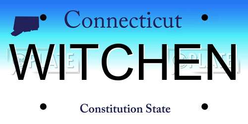 WITCHEN Connecticut License Plate