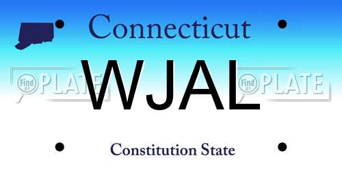 WJAL Connecticut License Plate