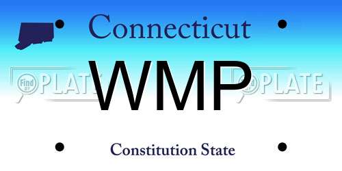 WMP Connecticut License Plate