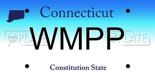 WMPP Connecticut License Plate