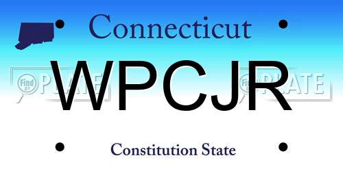 WPCJR Connecticut License Plate