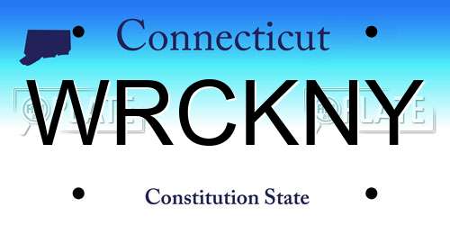 WRCKNY Connecticut License Plate