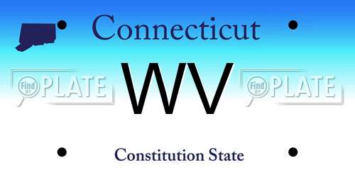 WV Connecticut License Plate