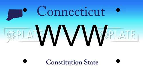 WVW Connecticut License Plate
