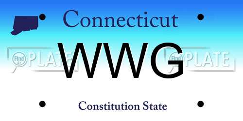 WWG Connecticut License Plate