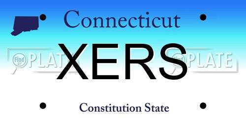 XERS Connecticut License Plate