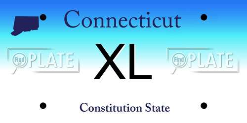 XL Connecticut License Plate