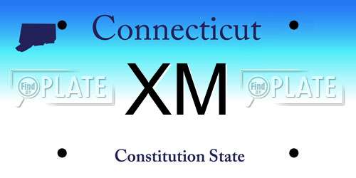 XM Connecticut License Plate