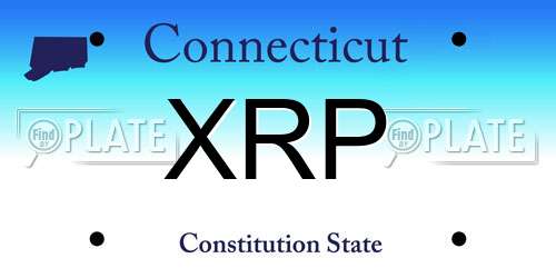 XRP Connecticut License Plate