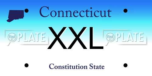 XXL Connecticut License Plate