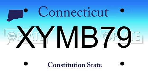 XYMB79 Connecticut License Plate