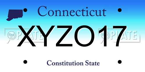 XYZO17 Connecticut License Plate