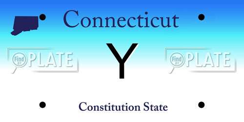 Y Connecticut License Plate