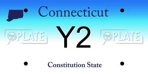 Y2 Connecticut License Plate