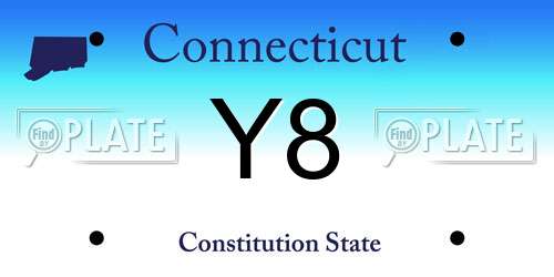 Y8 Connecticut License Plate