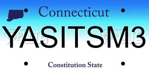 YASITSM3 Connecticut License Plate
