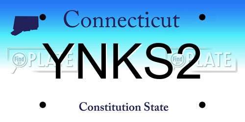 YNKS2 Connecticut License Plate