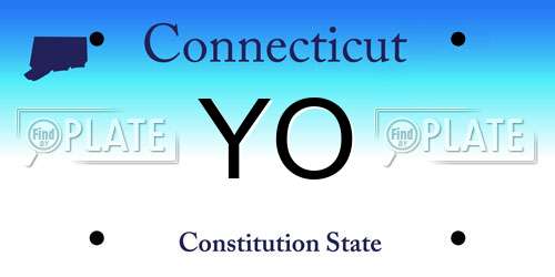 YO Connecticut License Plate