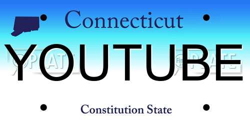 YOUTUBE Connecticut License Plate