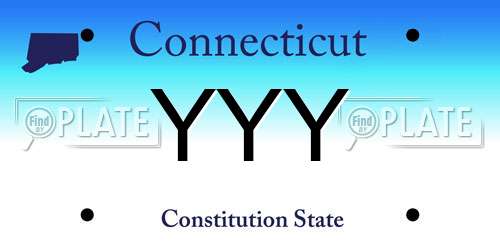 YYY Connecticut License Plate