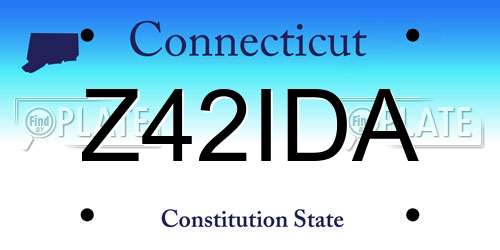 Z42IDA Connecticut License Plate