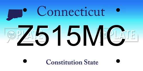 Z515MC Connecticut License Plate