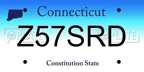 Z57SRD Connecticut License Plate