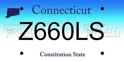 Z660LS Connecticut License Plate